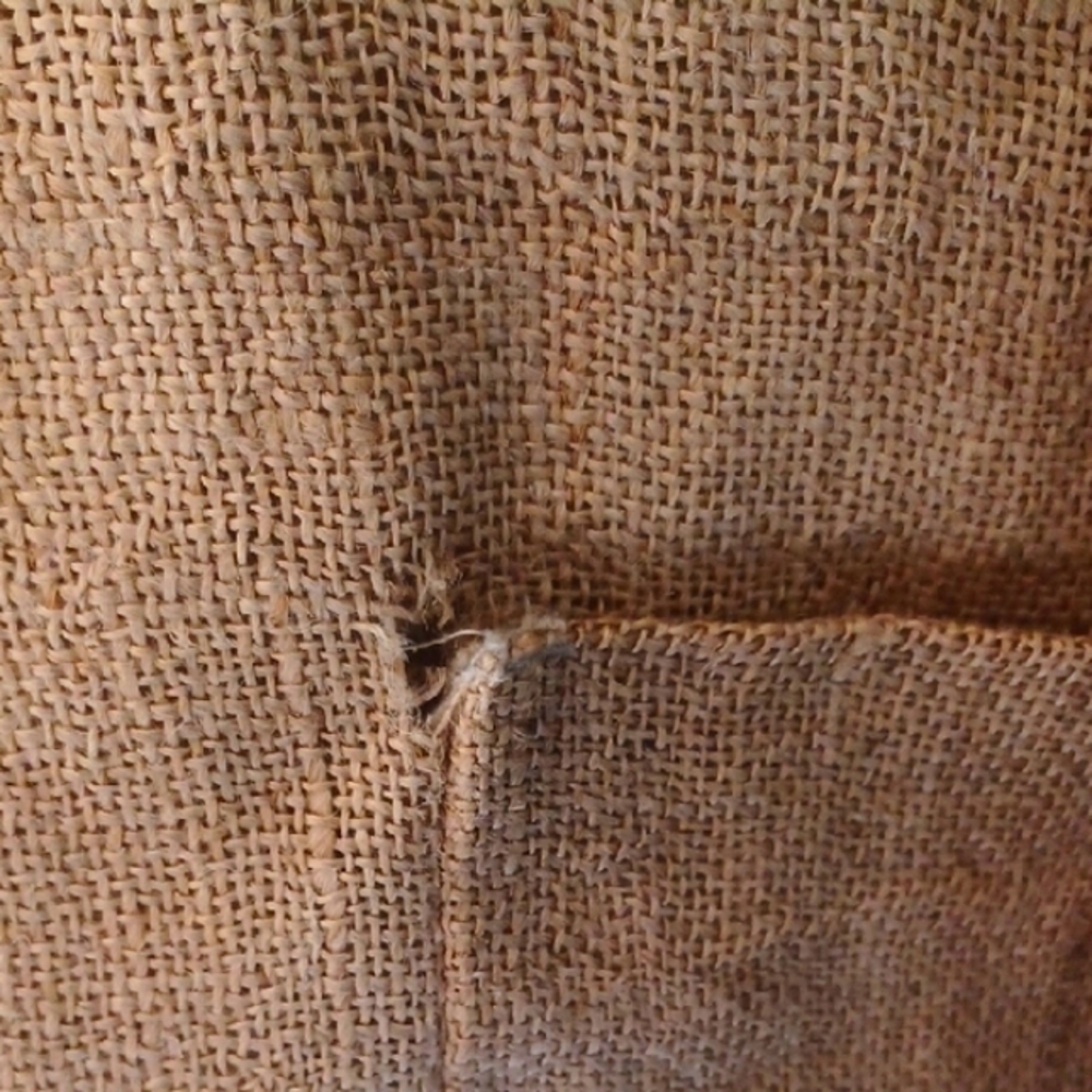 Tan Canvas Style Blazer with Notched Lapels, XL - Picture 5 of 8